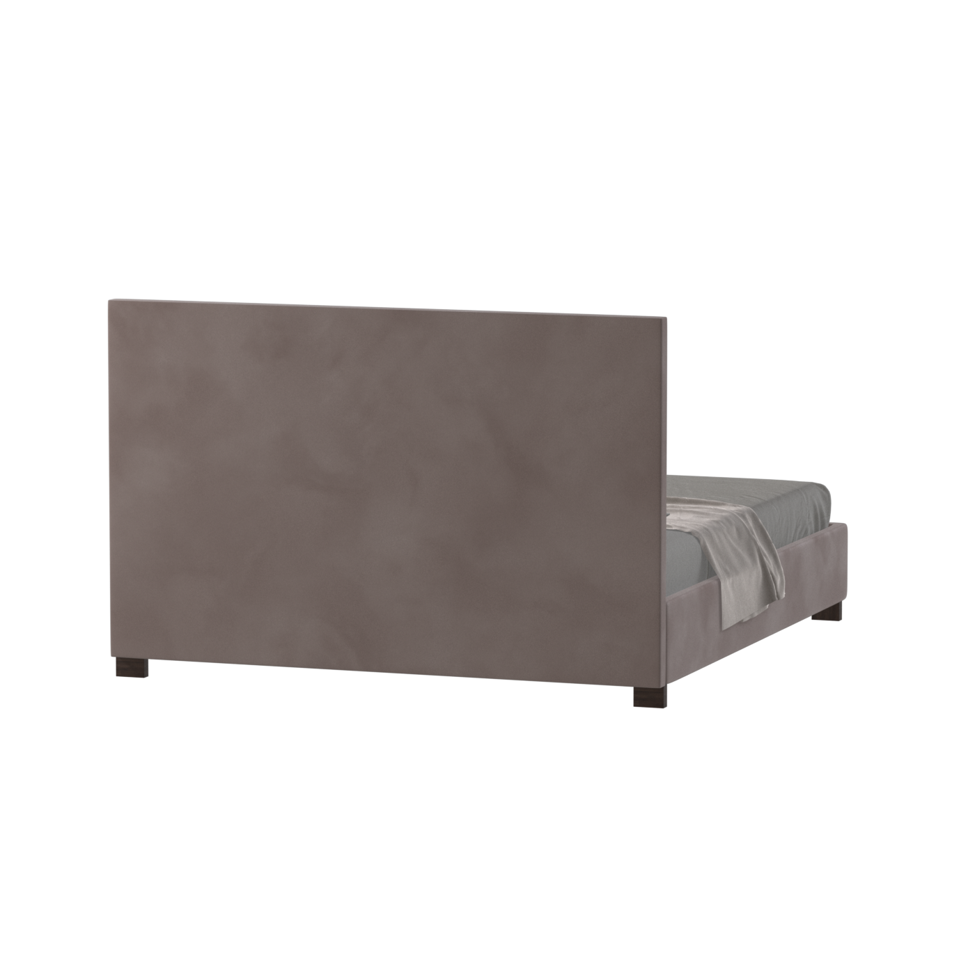Ava High Headboard Bed in Luxe Fabric