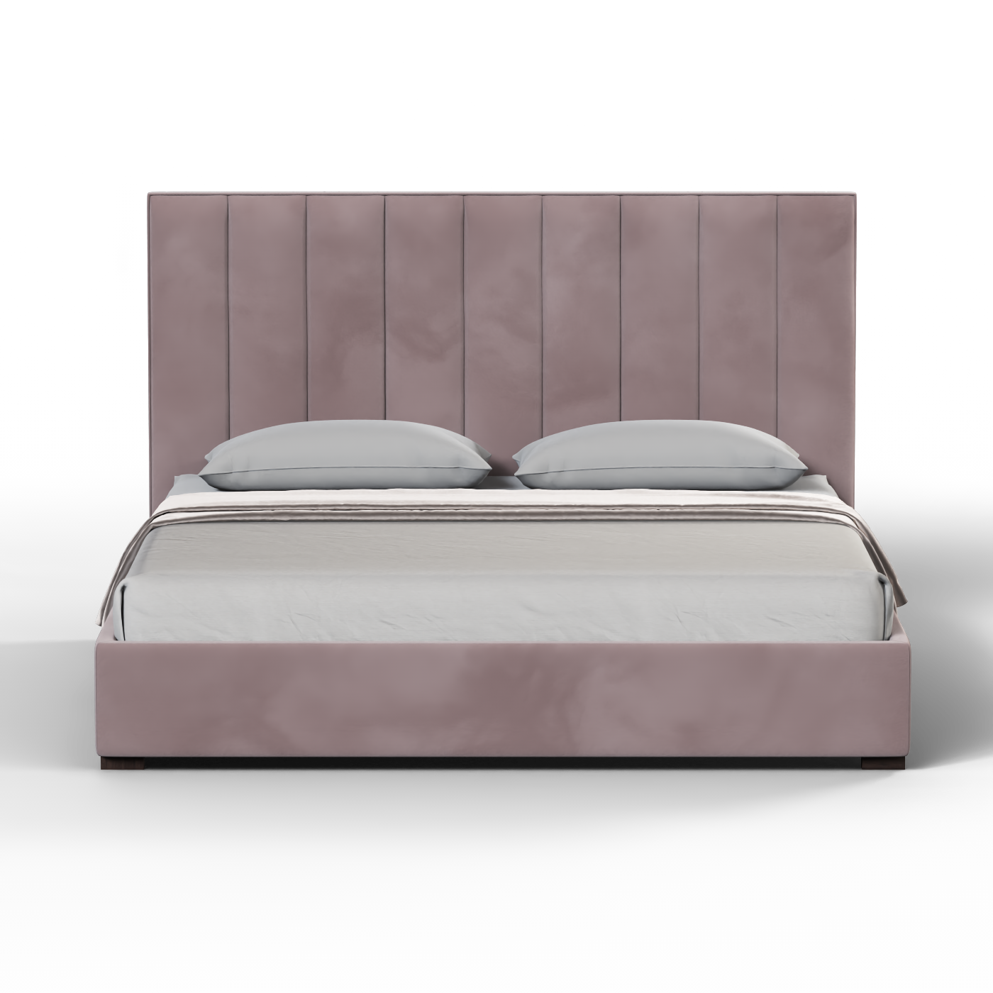 Ava High Headboard Bed in Luxe Fabric