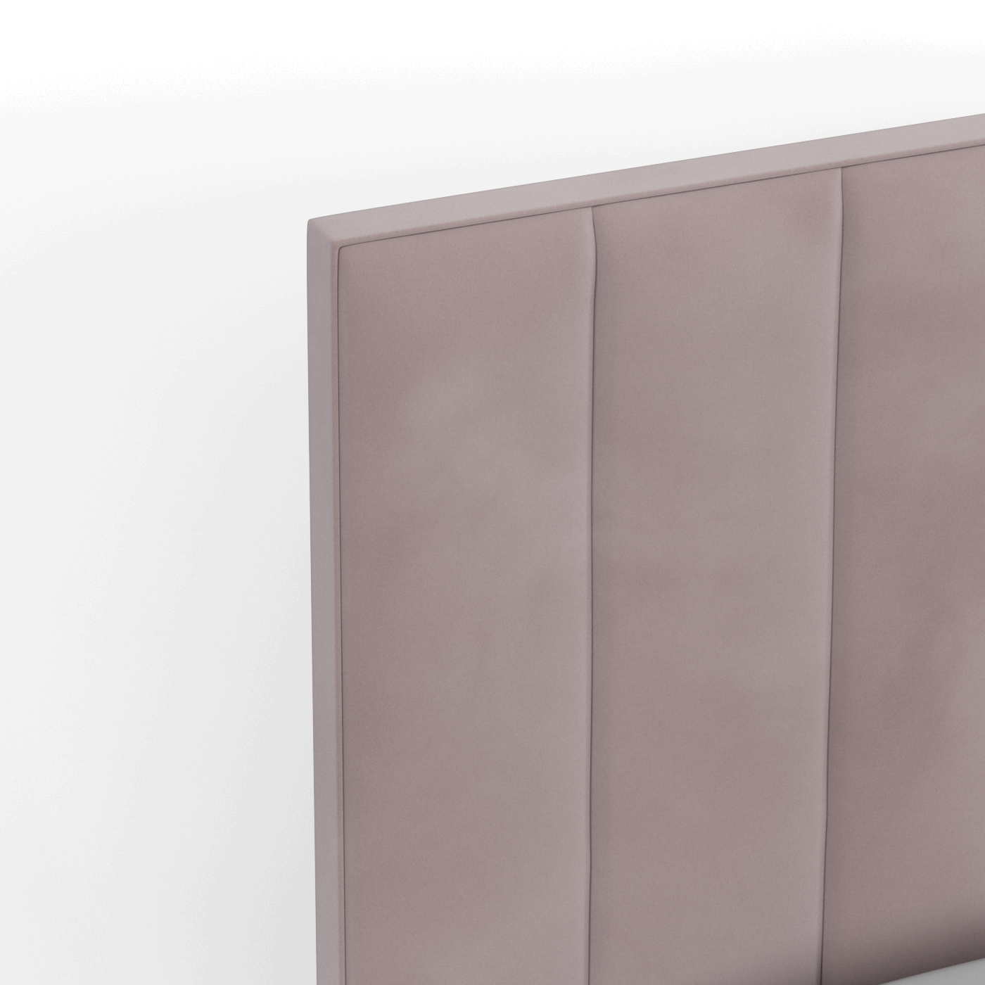Ava High Headboard Bed in Luxe Fabric