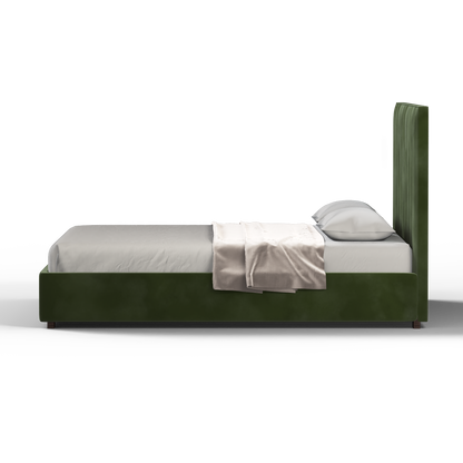 Ava High Headboard Bed in Luxe Fabric
