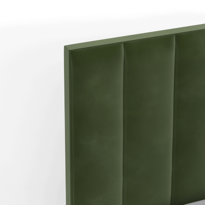 Ava High Headboard Bed in Luxe Fabric