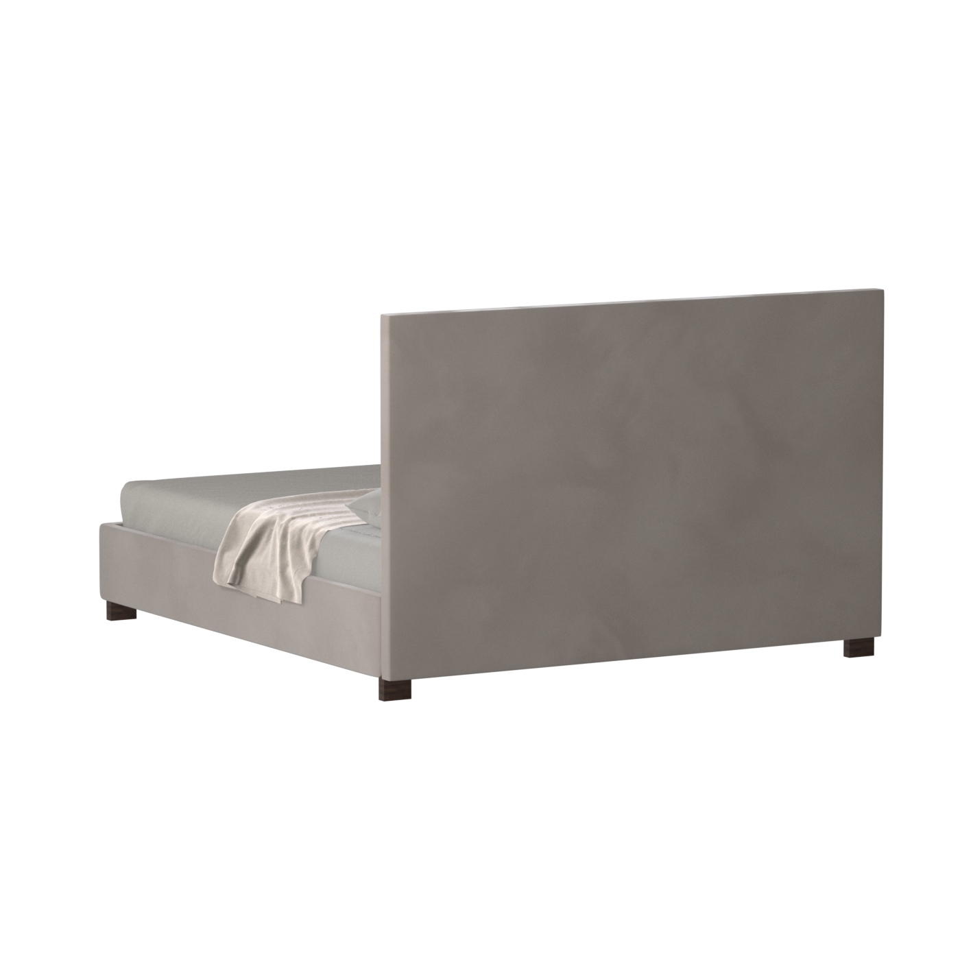 Ava High Headboard Bed in Luxe Fabric