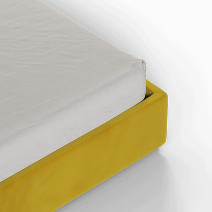 Ava High Headboard Bed in Luxe Fabric