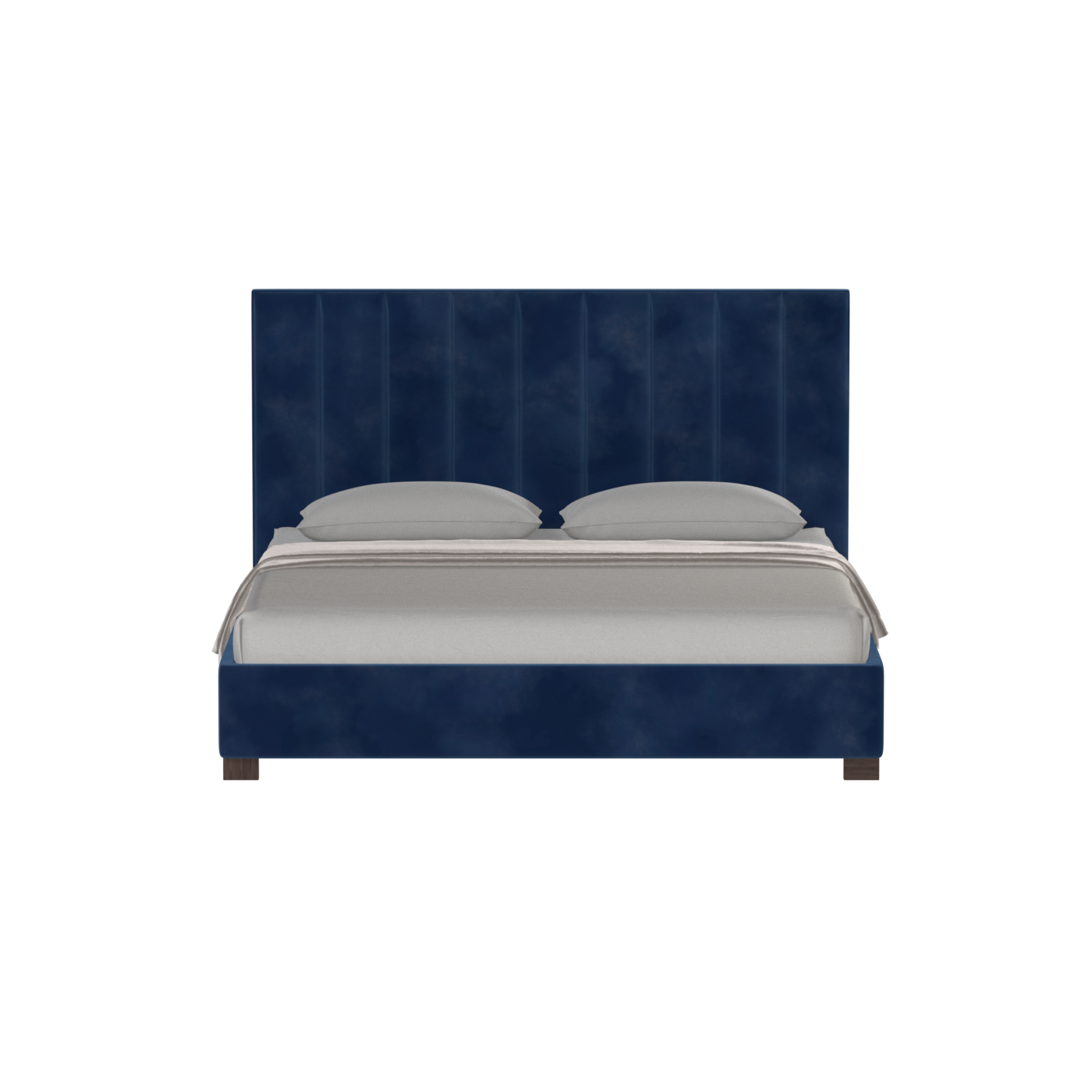 Ava High Headboard Bed in Luxe Fabric