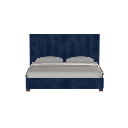 Ava High Headboard Bed in Luxe Fabric