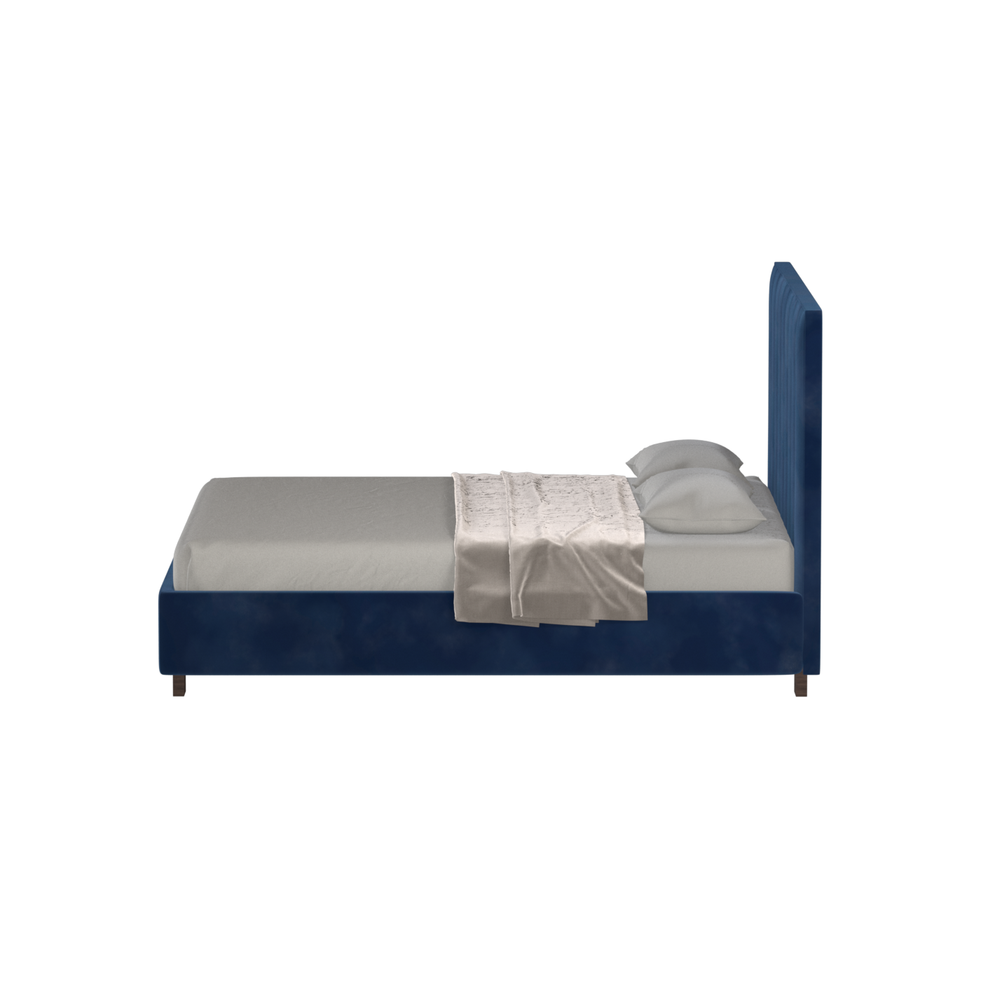 Ava High Headboard Bed in Luxe Fabric
