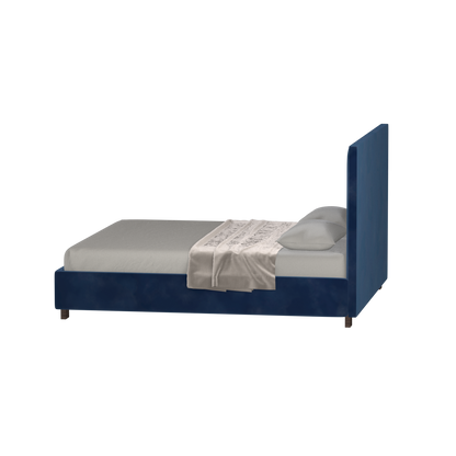 Ava High Headboard Bed in Luxe Fabric