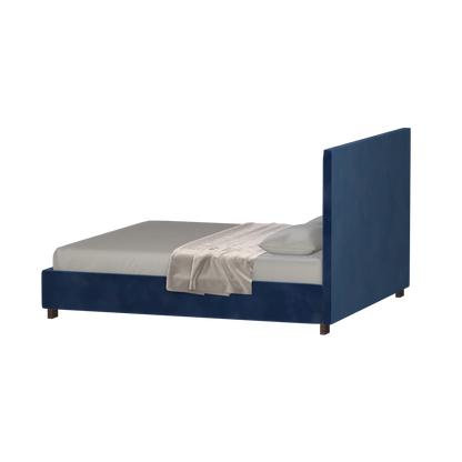 Ava High Headboard Bed in Luxe Fabric