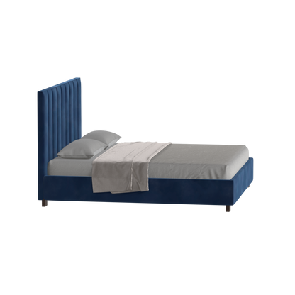 Ava High Headboard Bed in Luxe Fabric