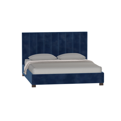 Ava High Headboard Bed in Luxe Fabric