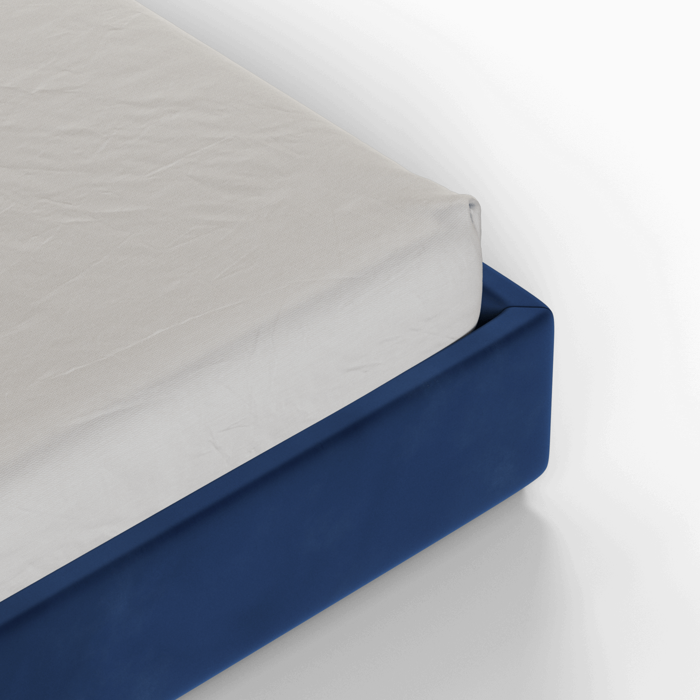 Ava High Headboard Bed in Luxe Fabric
