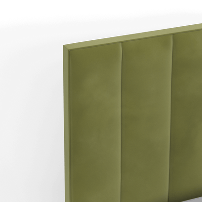 Ava High Headboard Bed in Luxe Fabric