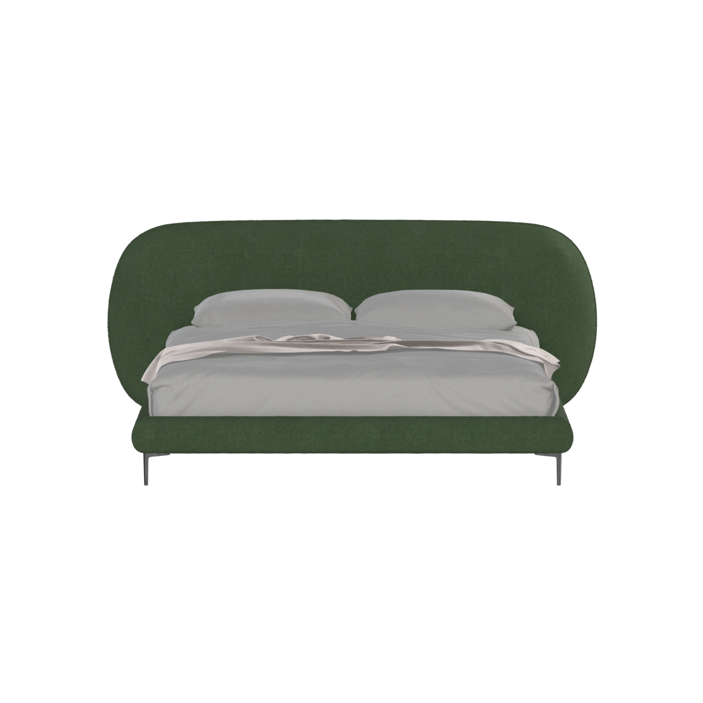 Bolzano Upholstered Bed with Curved Headboard