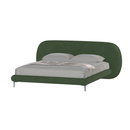 Bolzano Upholstered Bed with Curved Headboard