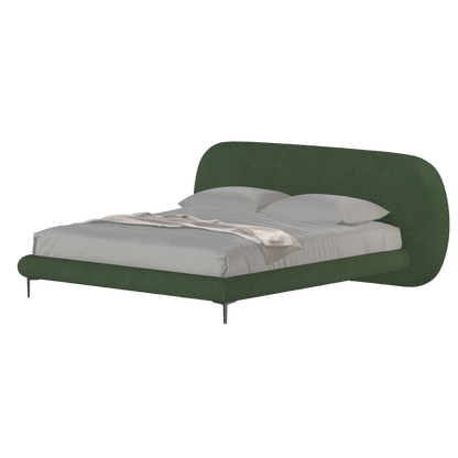 Bolzano Upholstered Bed with Curved Headboard