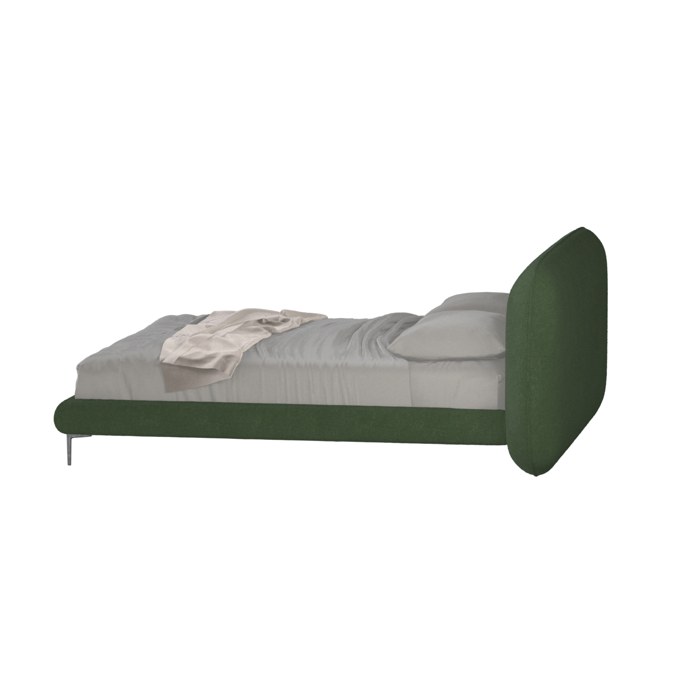 Bolzano Upholstered Bed with Curved Headboard