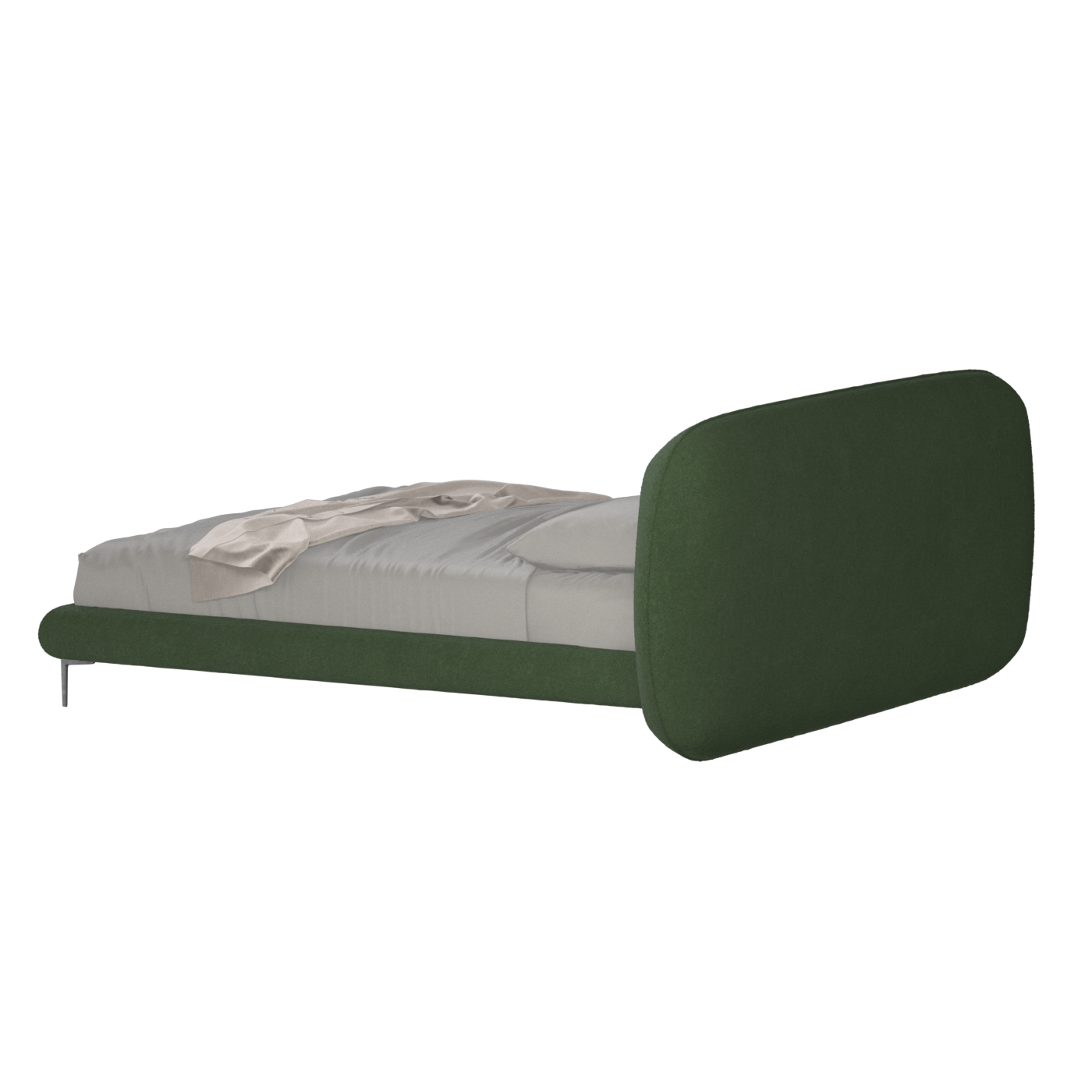 Bolzano Upholstered Bed with Curved Headboard