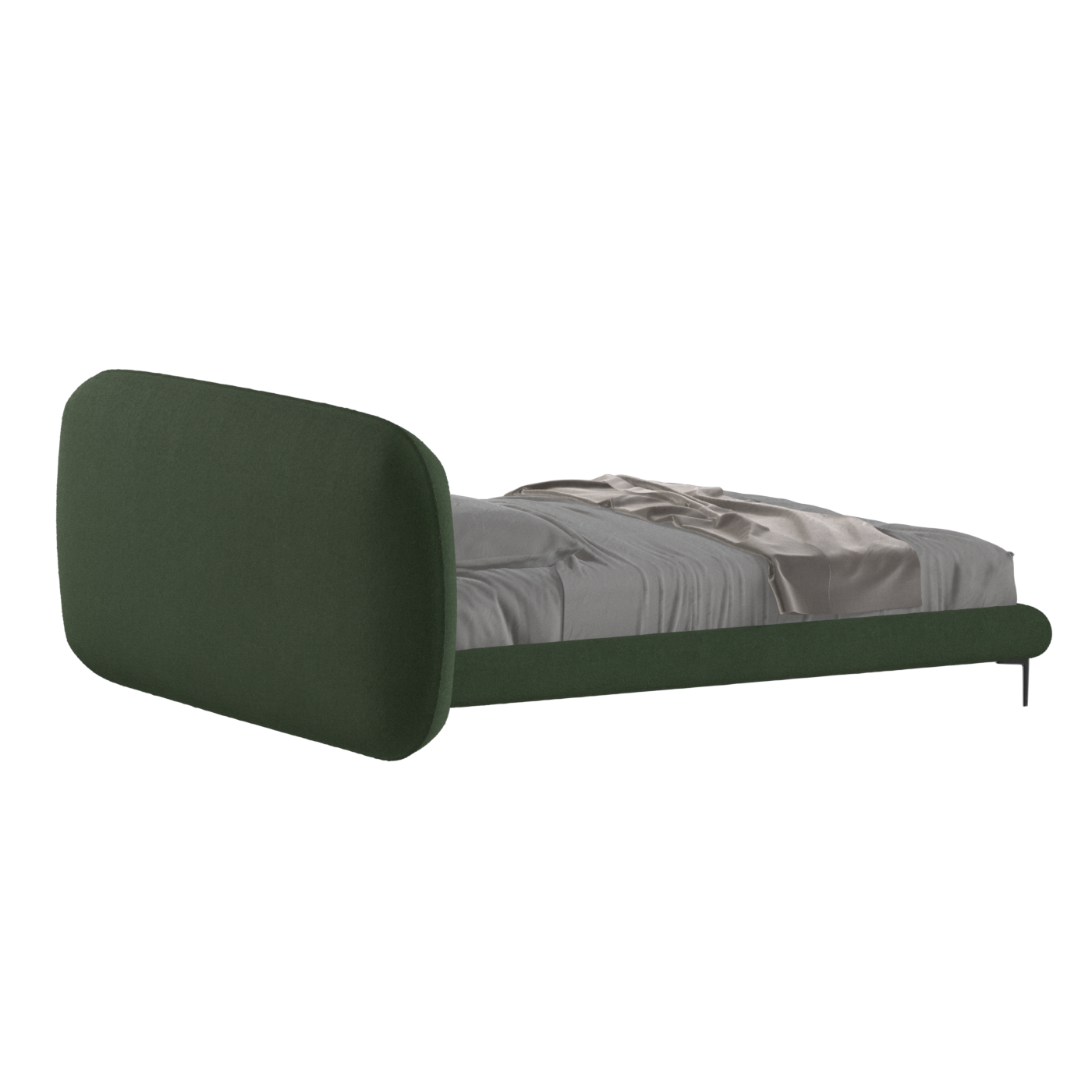 Bolzano Upholstered Bed with Curved Headboard