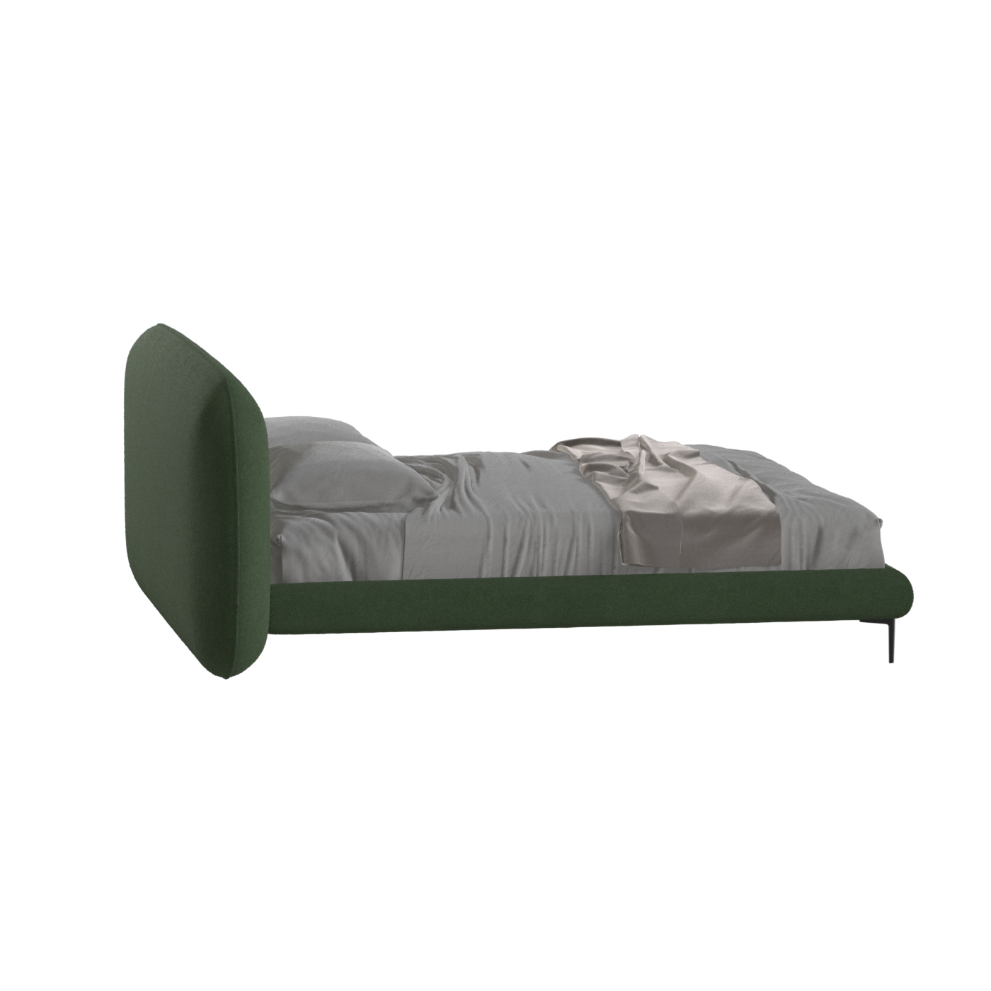 Bolzano Upholstered Bed with Curved Headboard