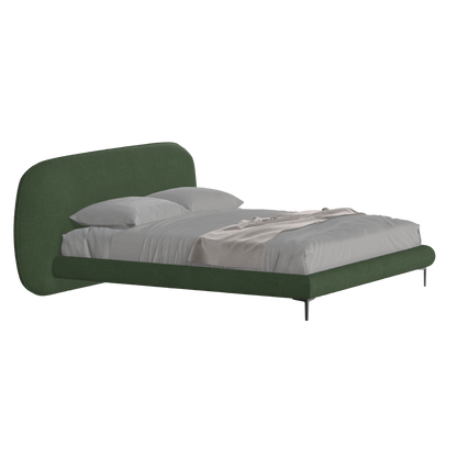Bolzano Upholstered Bed with Curved Headboard