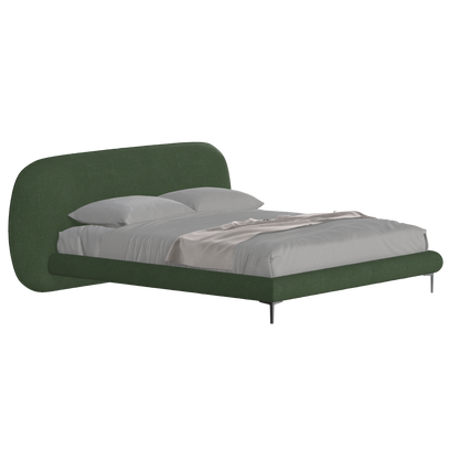 Bolzano Upholstered Bed with Curved Headboard