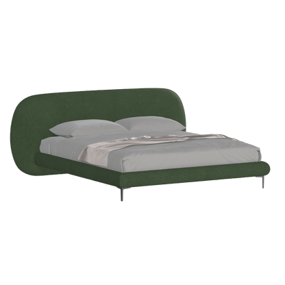 Bolzano Upholstered Bed with Curved Headboard