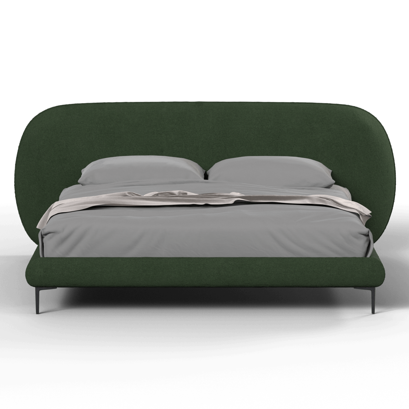 Bolzano Upholstered Bed with Curved Headboard
