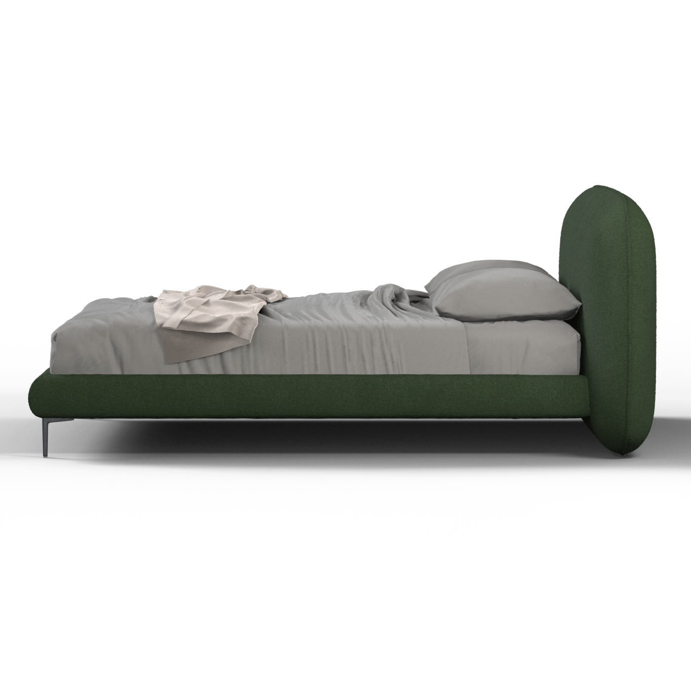 Bolzano Upholstered Bed with Curved Headboard