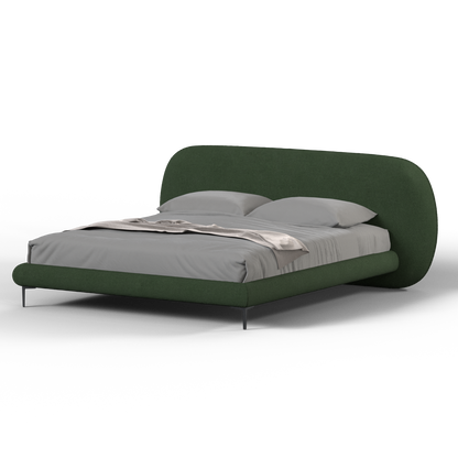 Bolzano Upholstered Bed with Curved Headboard