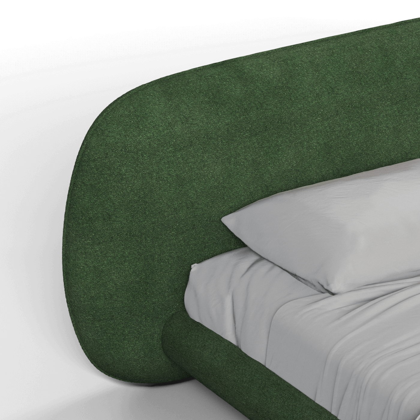 Bolzano Upholstered Bed with Curved Headboard