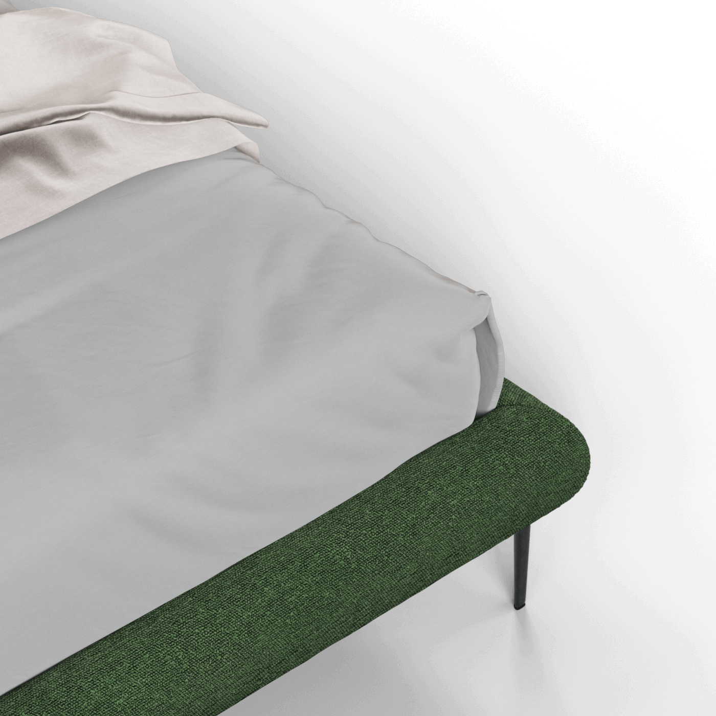 Bolzano Upholstered Bed with Curved Headboard