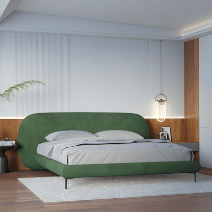 Bolzano Upholstered Bed with Curved Headboard