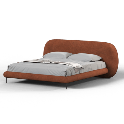 Bolzano Upholstered Bed with Curved Headboard