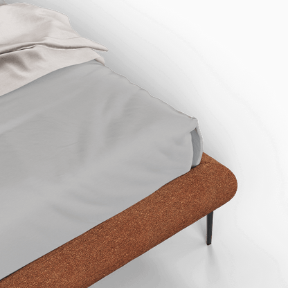 Bolzano Upholstered Bed with Curved Headboard