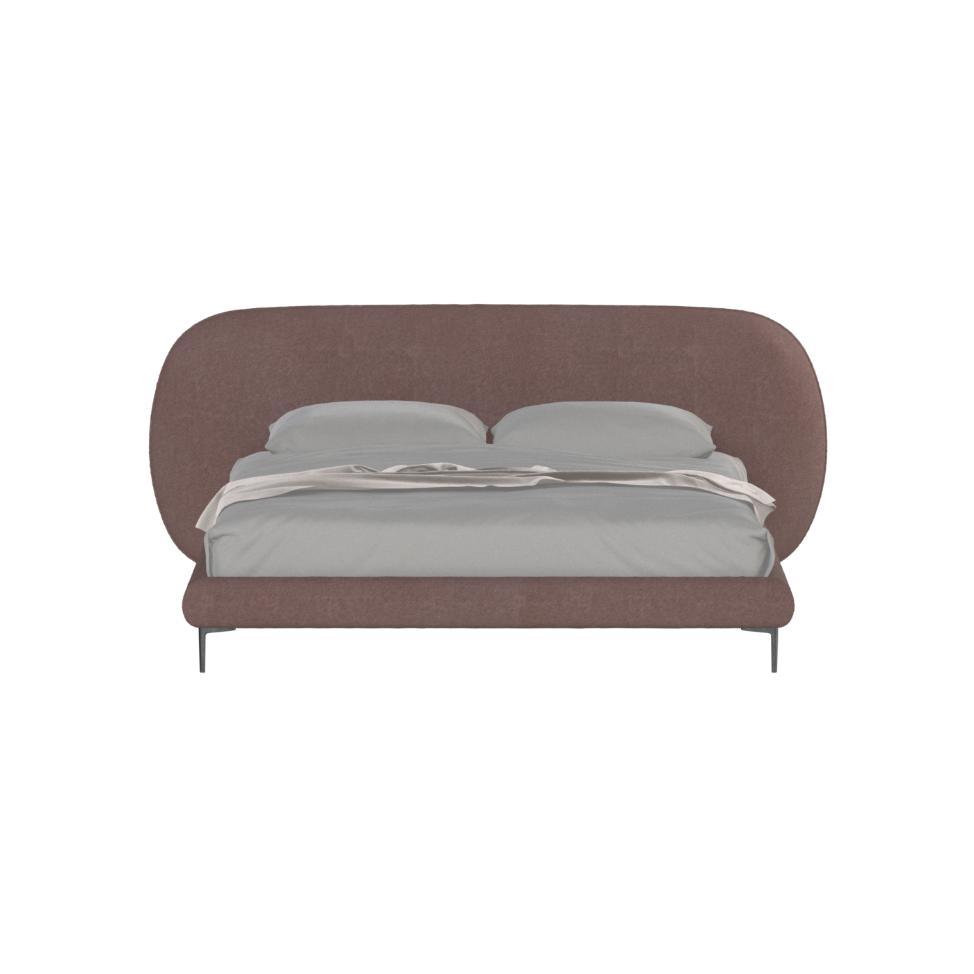 Bolzano Upholstered Bed with Curved Headboard