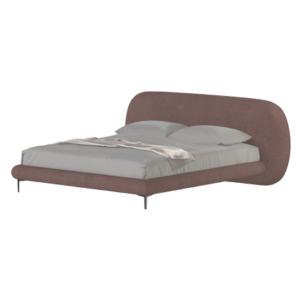 Bolzano Upholstered Bed with Curved Headboard
