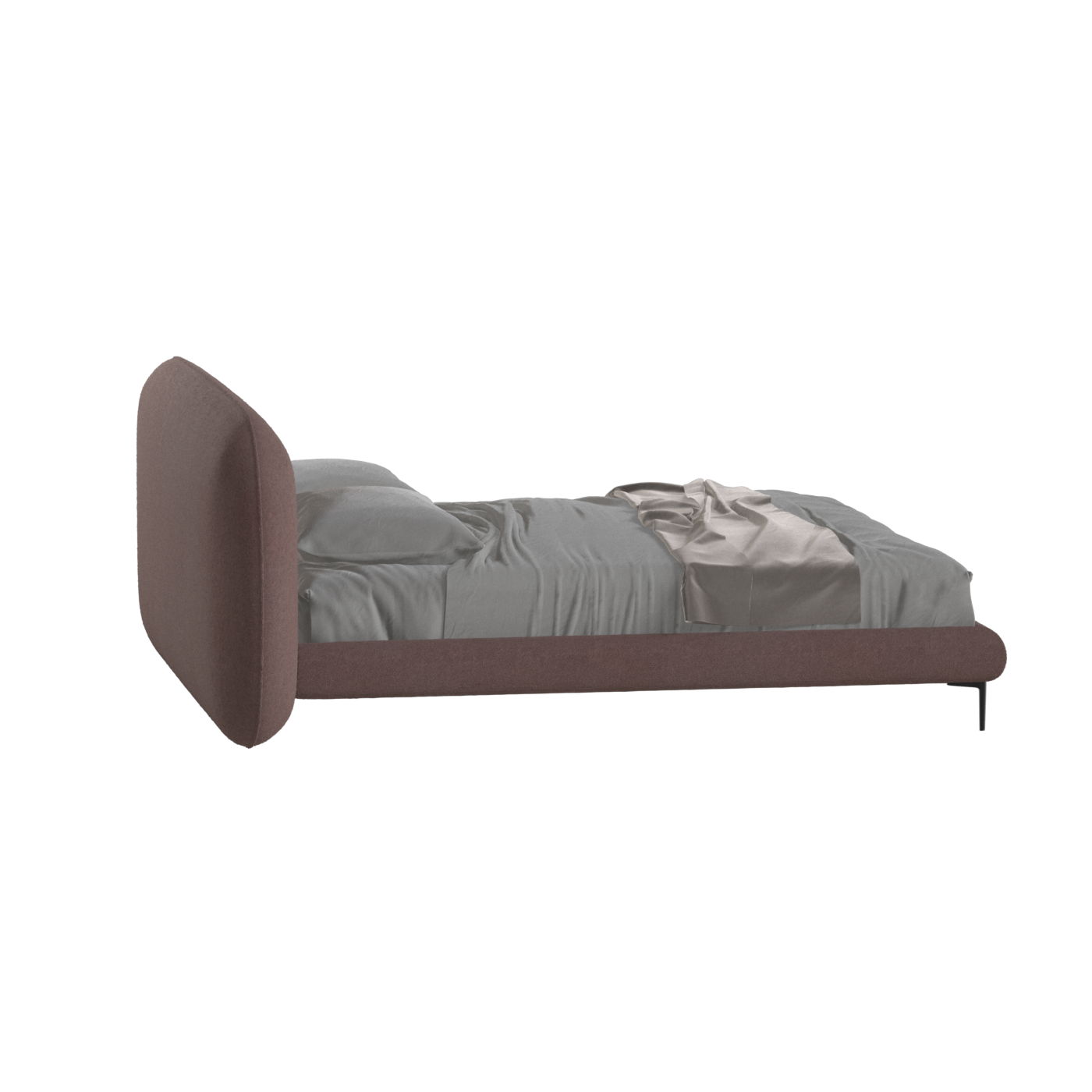 Bolzano Upholstered Bed with Curved Headboard