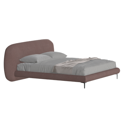 Bolzano Upholstered Bed with Curved Headboard