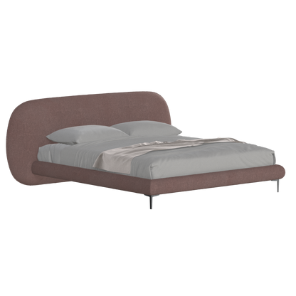 Bolzano Upholstered Bed with Curved Headboard