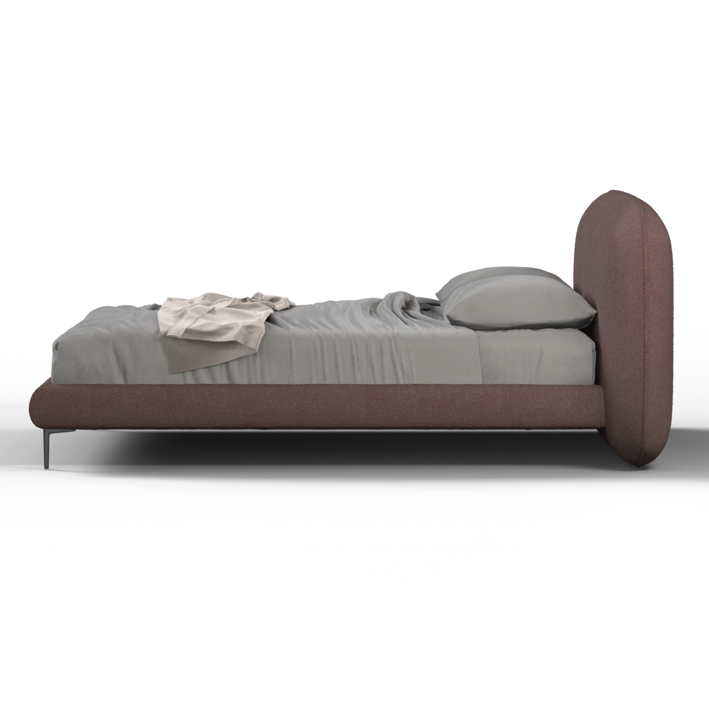 Bolzano Upholstered Bed with Curved Headboard