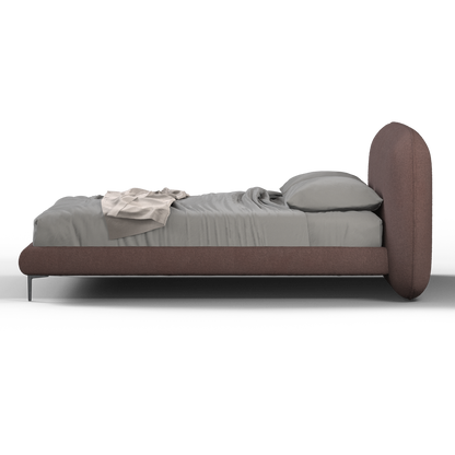 Bolzano Upholstered Bed with Curved Headboard
