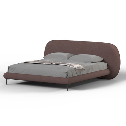 Bolzano Upholstered Bed with Curved Headboard