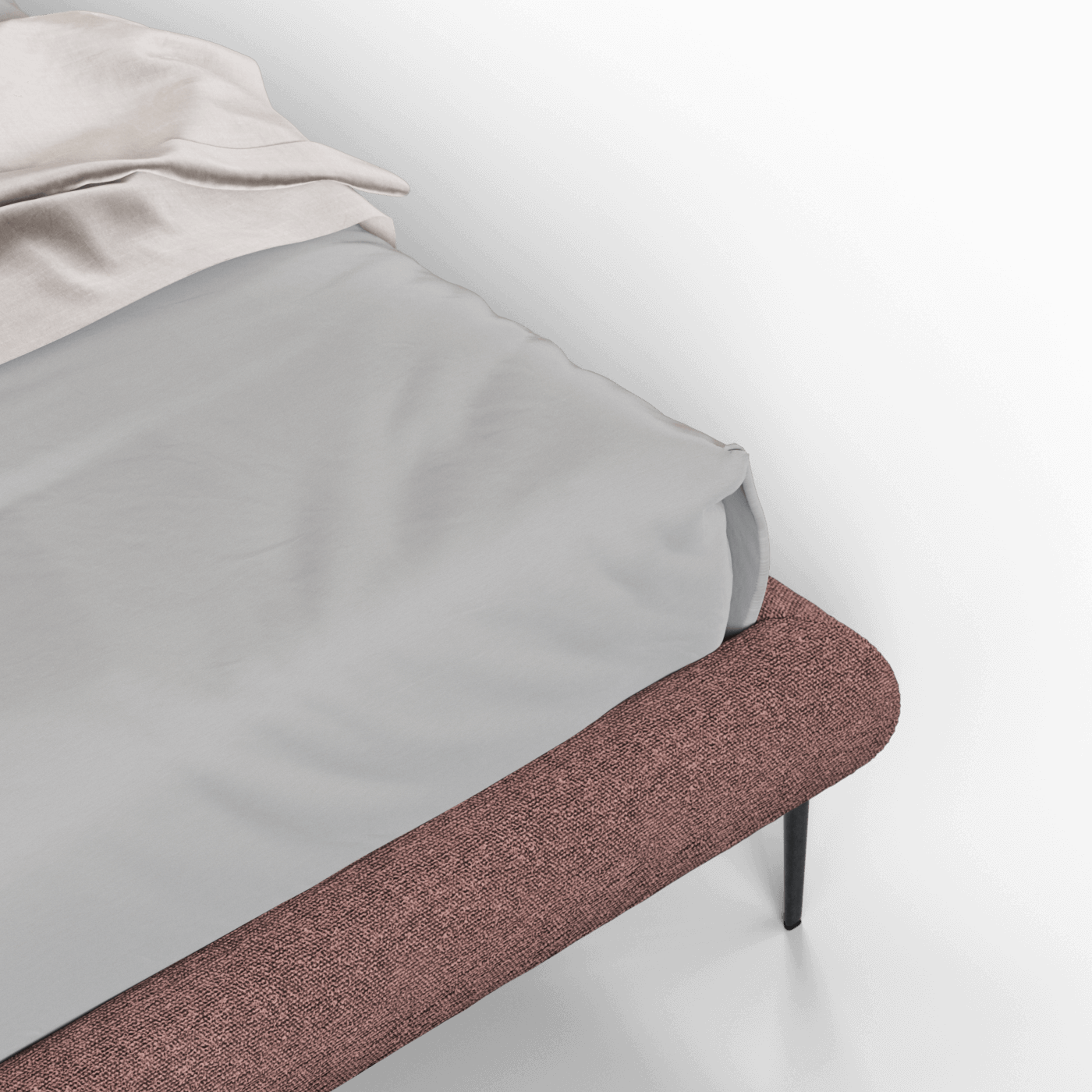 Bolzano Upholstered Bed with Curved Headboard