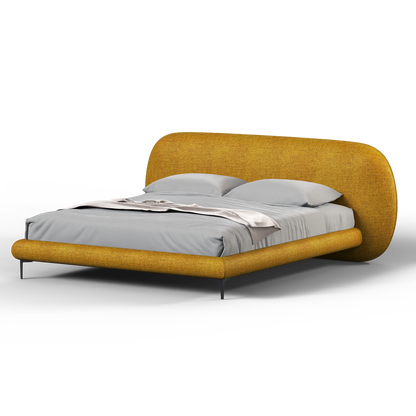 Bolzano Upholstered Bed with Curved Headboard