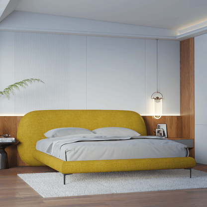 Bolzano Upholstered Bed with Curved Headboard
