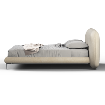 Bolzano Upholstered Bed with Curved Headboard