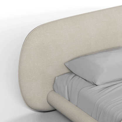 Bolzano Upholstered Bed with Curved Headboard