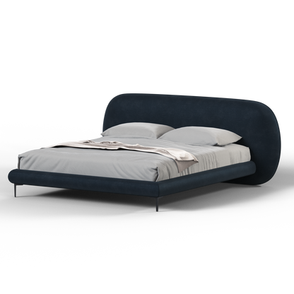 Bolzano Upholstered Bed with Curved Headboard
