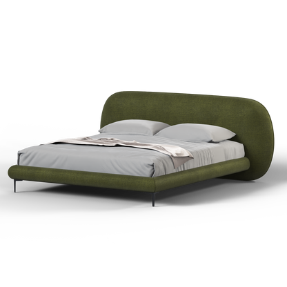 Bolzano Upholstered Bed with Curved Headboard