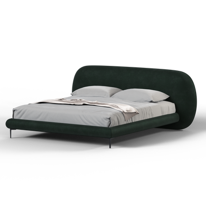 Bolzano Upholstered Bed with Curved Headboard